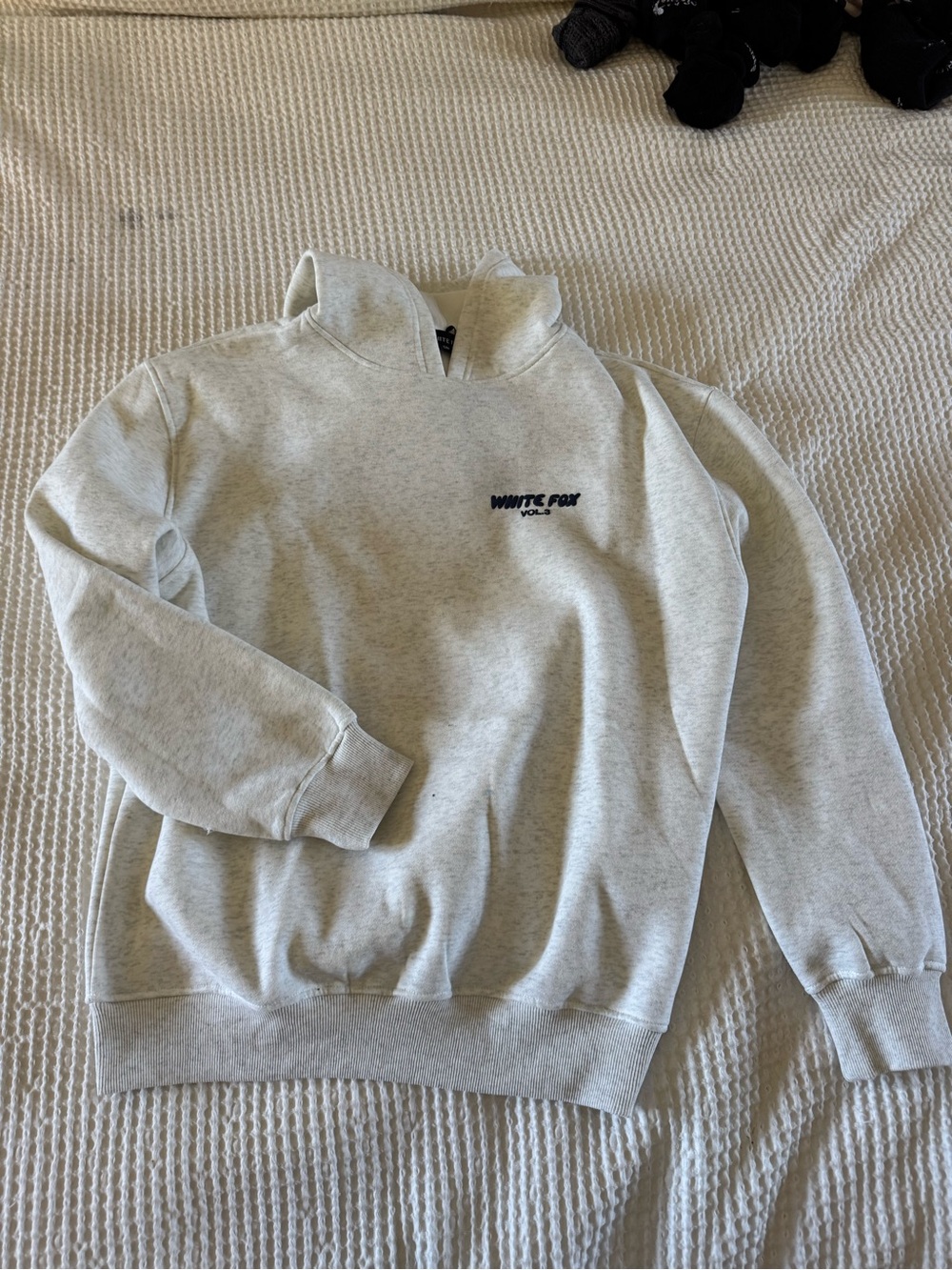 White Fox Boutique Light Gray Crewneck Sweater
